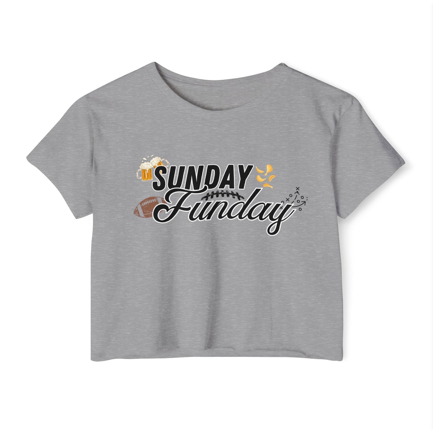 Womens Sunday Snacks/Drinks Crop Top