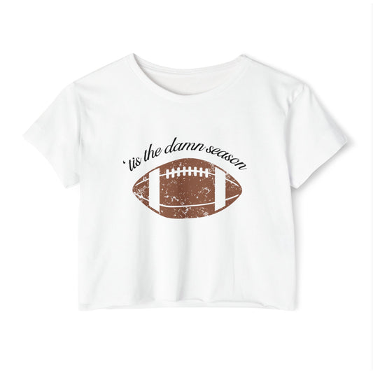 Women's tis the damn season Crop Shirt