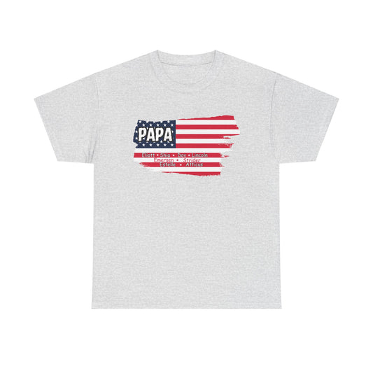 Papa American Flag Shirt