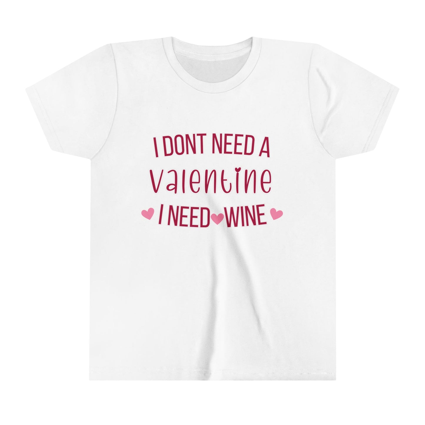 Womens "I Need Wine" Valentine's Day Shirt