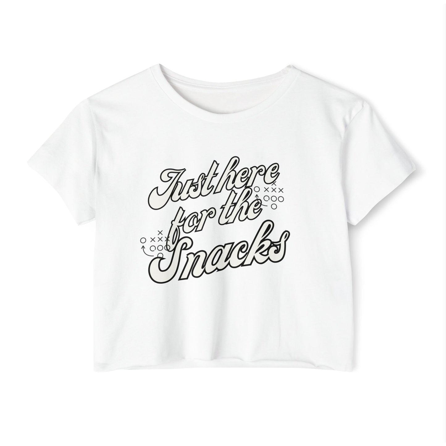 Womens Football Snacks Crop Top