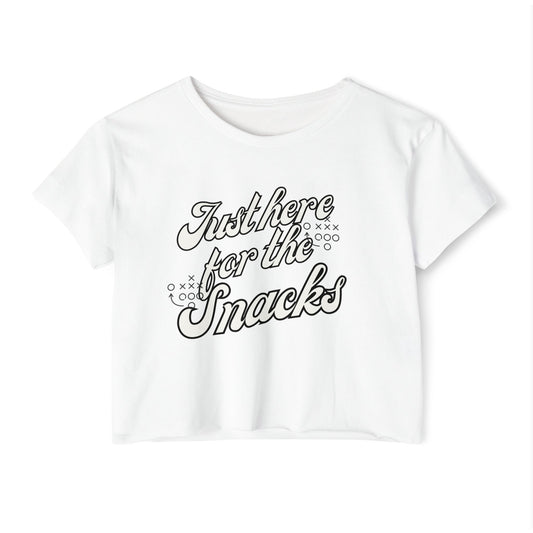 Womens Football Snacks Crop Top